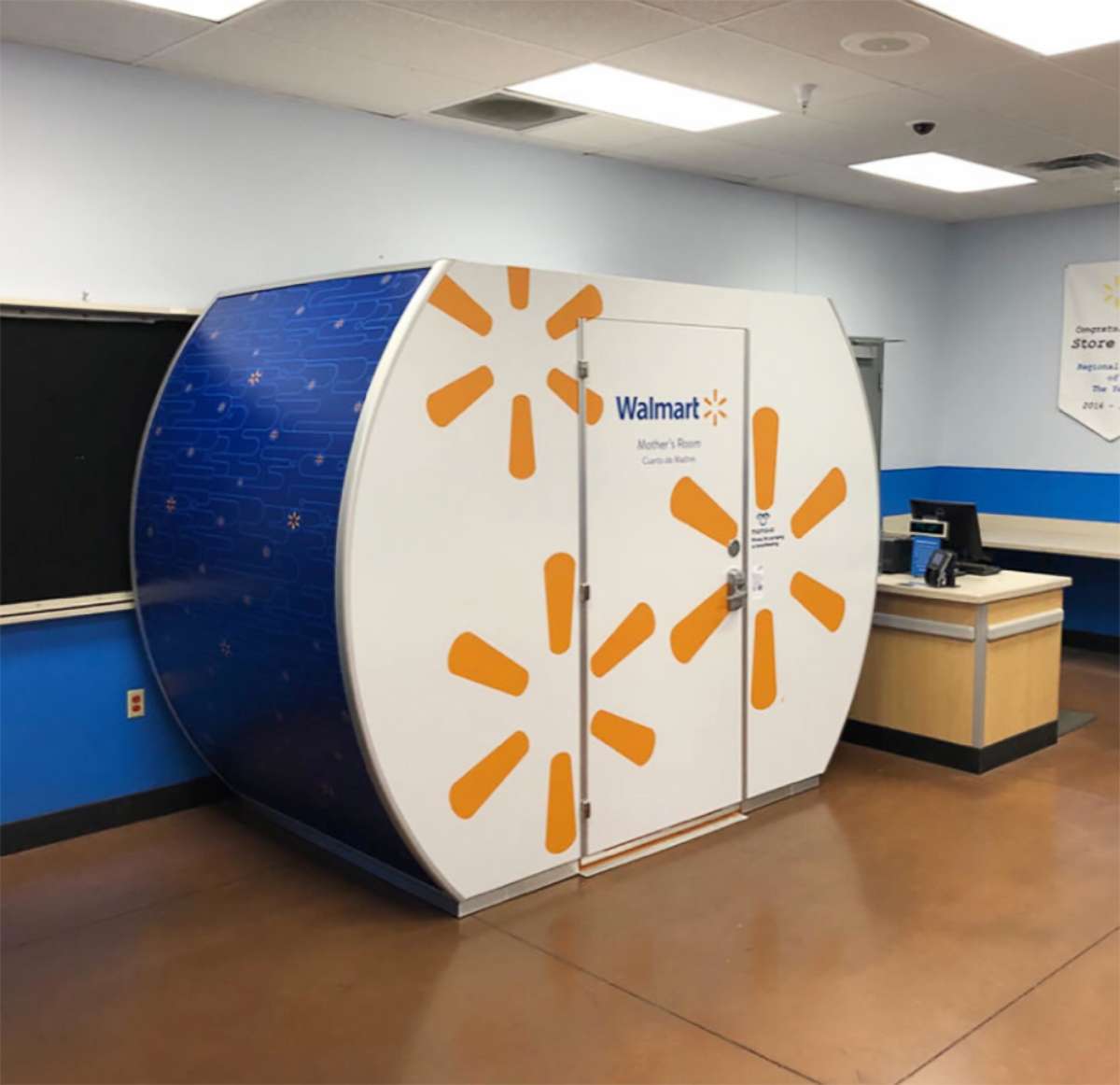 PHOTO: A Mamava pod is pictured at a Walmart store in Gilbert, Arizona.