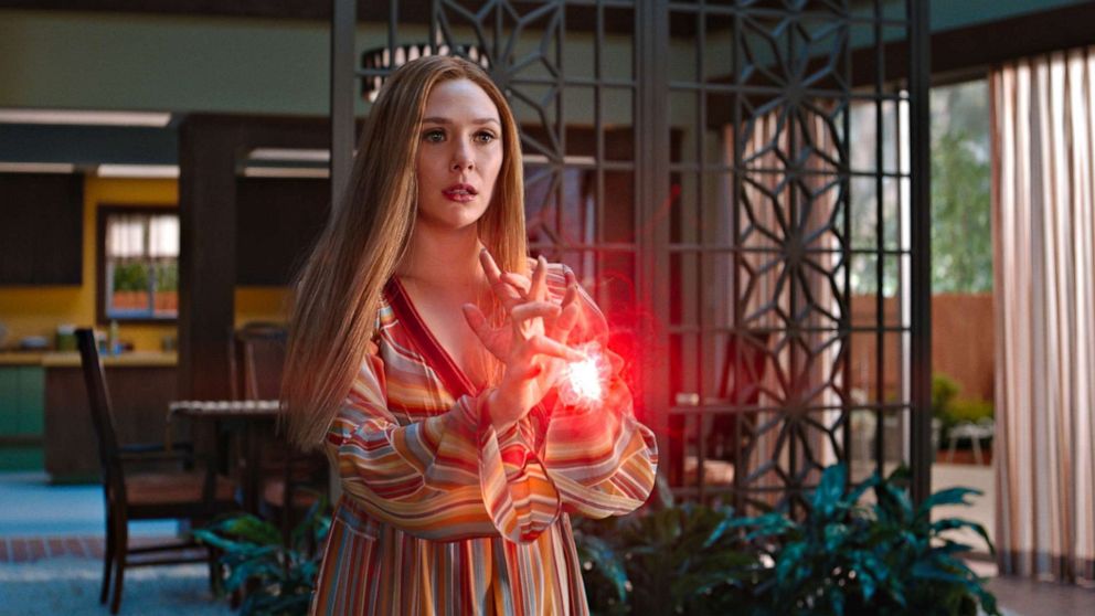 PHOTO: Elizabeth Olsen as Wanda Maximoff in Marvel Studios' "Wandavision."