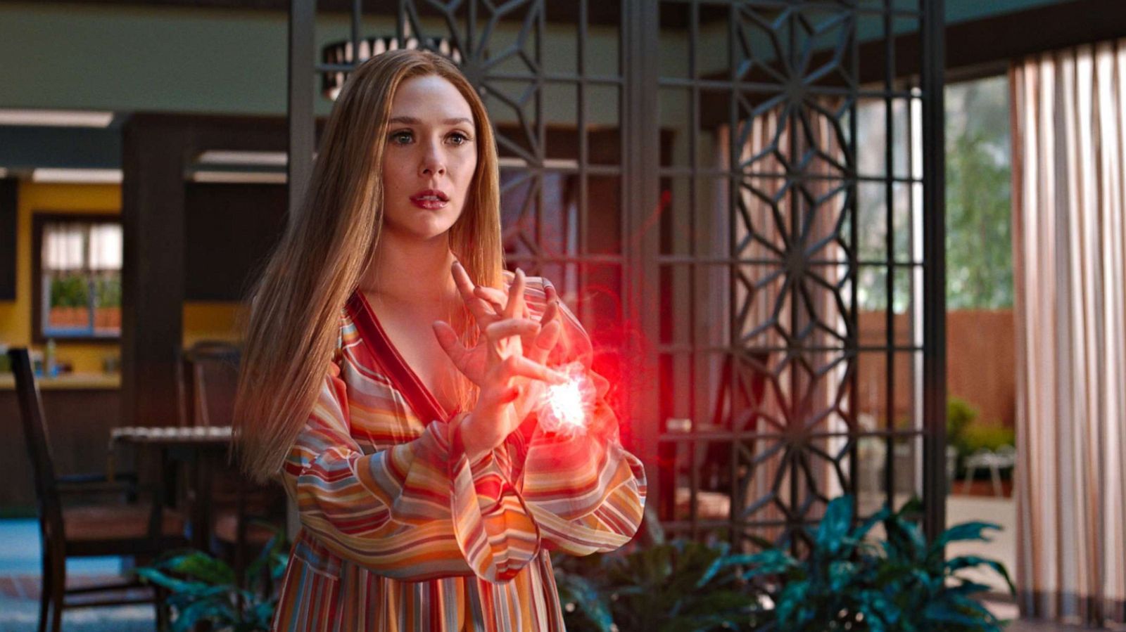 PHOTO: Elizabeth Olsen as Wanda Maximoff in Marvel Studios' "Wandavision."