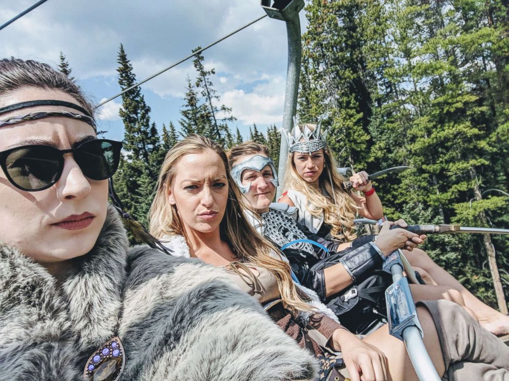 PHOTO: Seattle bride-to-be has awesome warrior bachelorette in Canada.