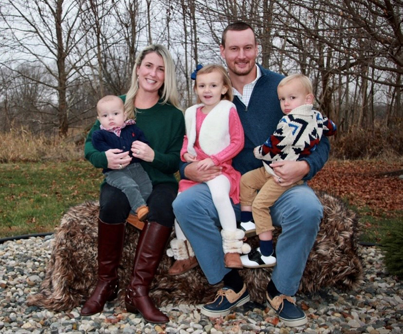 PHOTO: Kristyn Watkins, of Indiana, poses with her husband and three children.