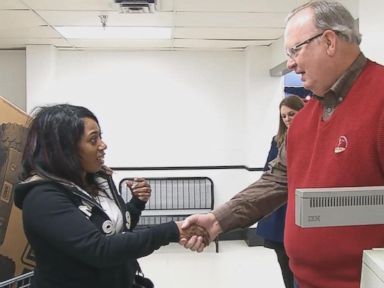 VIDEO: Shoppers at a West Virginia K-Mart got a holiday surprise when a local businessman paid off more than $1,000 worth of their layaway bills.