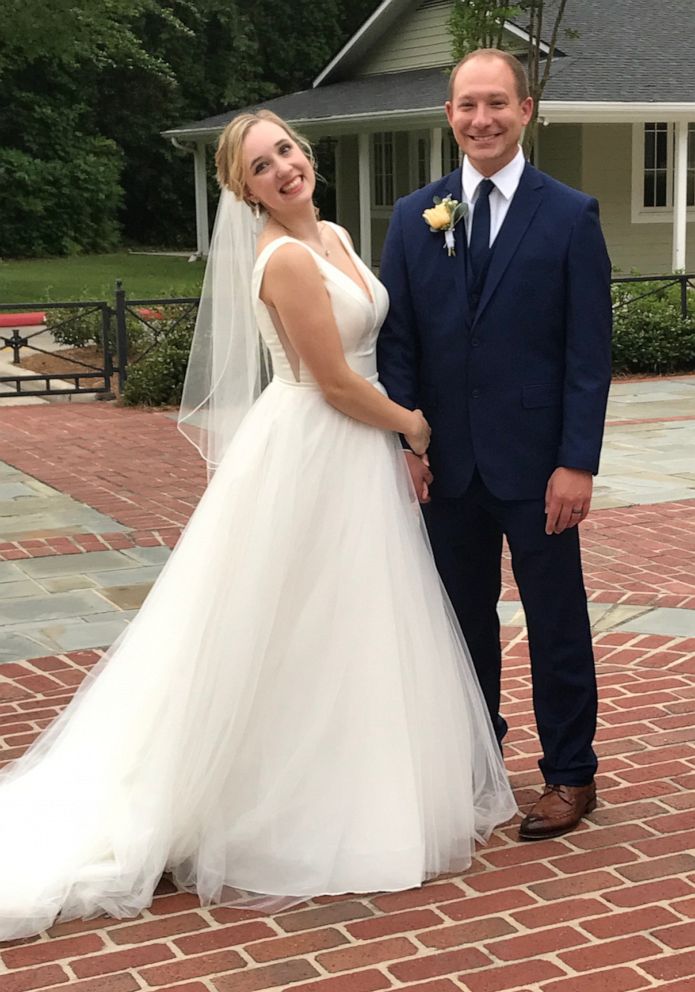 PHOTO: Emergency room nurses Clare Seghers and Mel Keefer said "I do" over the weekend with pictures of family and friends.