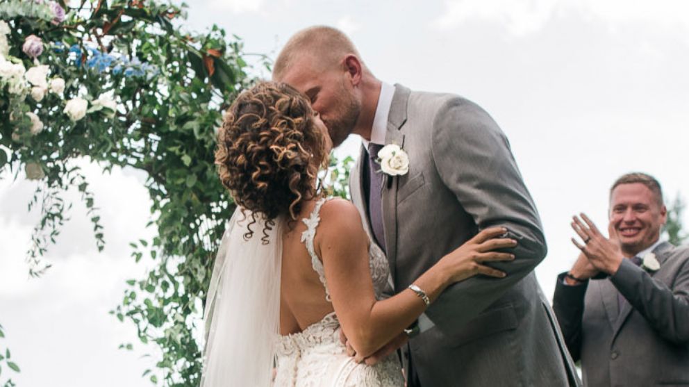 PHOTO: Marty Bruckner and Lauren Saia said "I do" on Saturday, Aug. 11, in Asheville, N.C.