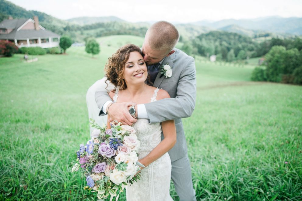 PHOTO: Marty Bruckner and Lauren Saia said "I do" on Saturday, Aug. 11, in Asheville, N.C.