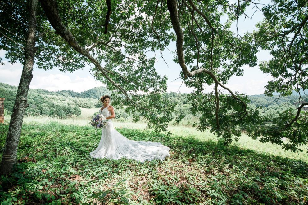 PHOTO: Lauren wearing a Martina Liana Bridal gown.