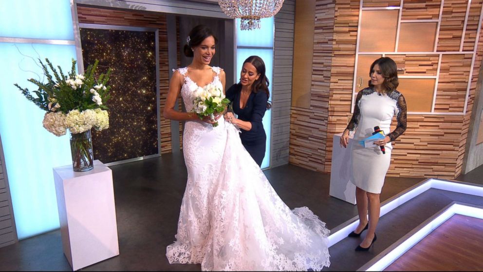 PHOTO: Stylist Jessica Mulroney suggested a dress with a removable over-skirt so after you walk down the aisle you can remove the over-skirt.