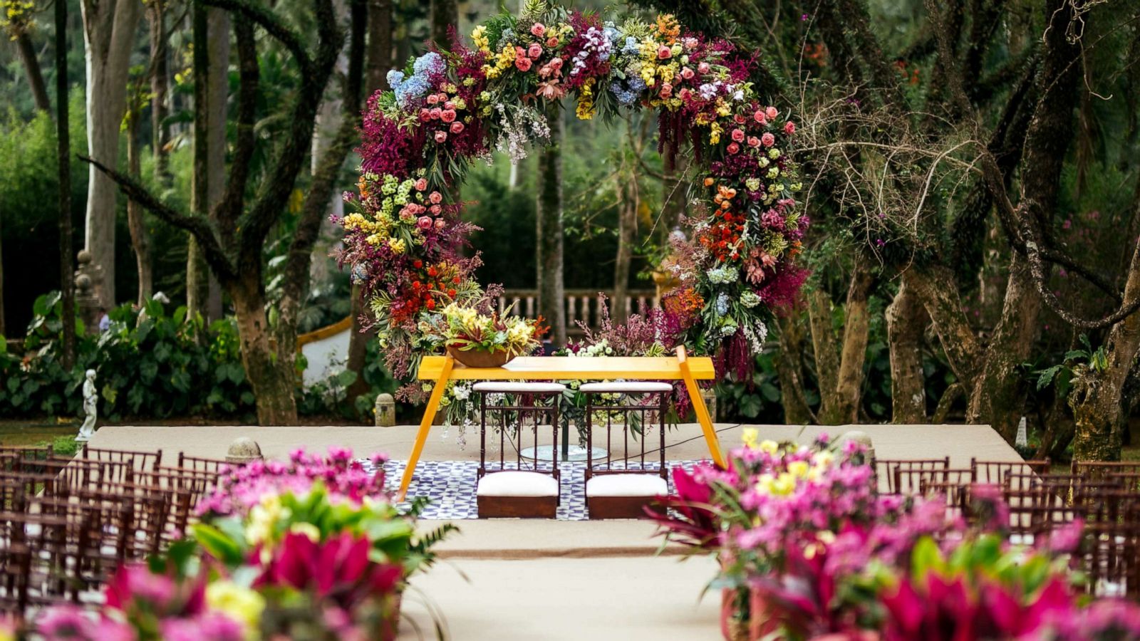 PHOTO: Stock photo of a wedding reception.