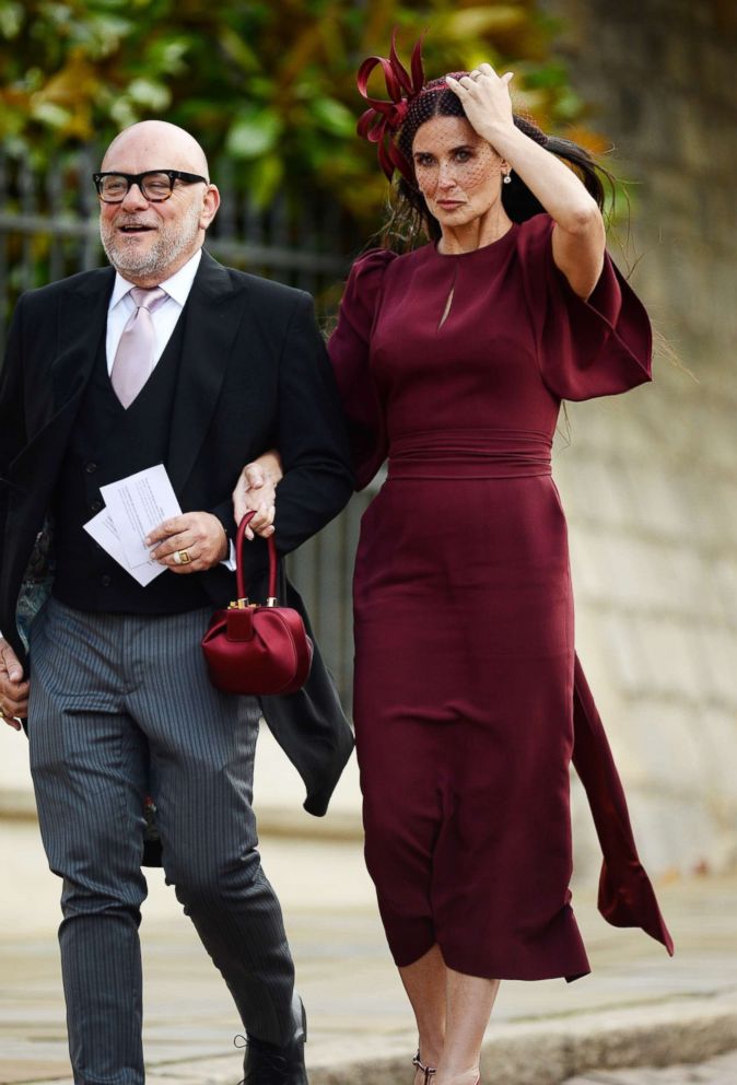 PHOTO: Demi Moore arrives for the Wedding Of Princess Eugenie and Jack Brooksbank, Oct. 12, 2018.