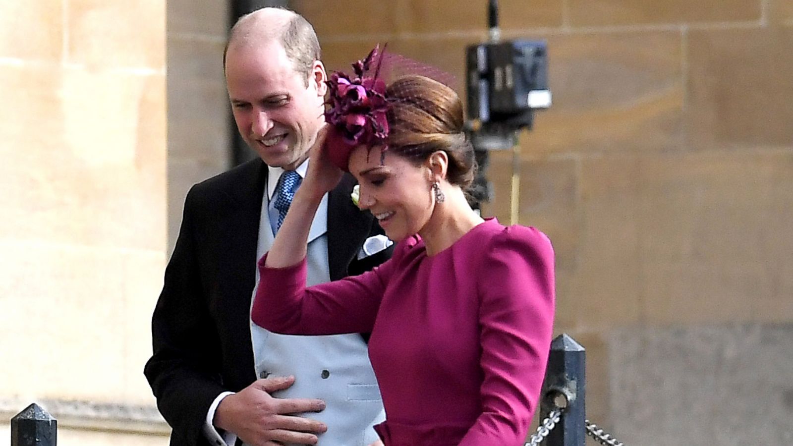 PHOTO: Catherine Duchess of Cambridge and Prince William attend the wedding of Princess Eugenie and Jack Brooksbank Windsor, Berkshire, U.K, Oct. 12, 2018.