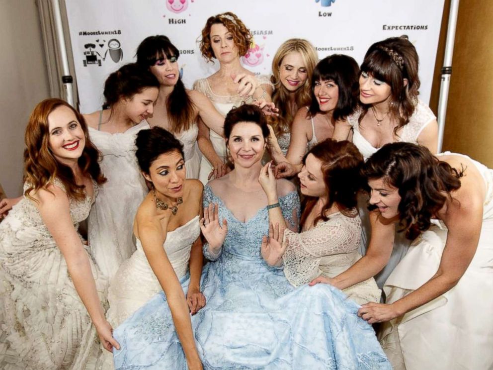 PHOTO: Audrey Moore, an actress best known in the Netflix series Godless, asked her married wedding guests to wear their bridal gowns to her affair.