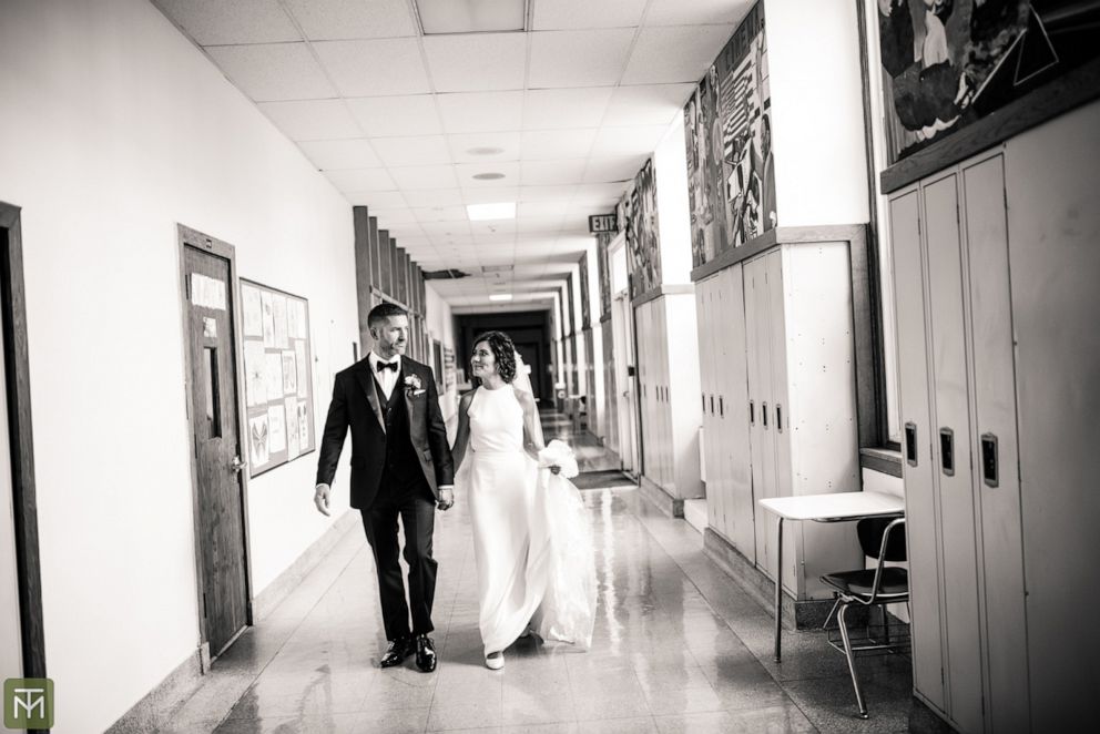 PHOTO: Kimberly Dickstein got married on Sept. 26, 2019, at Haddonfield Memorial High School, where she is an English teacher.