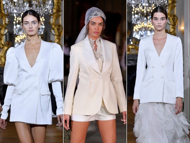 Bridal Trends 2020 Blazers Puffy Sleeves Florals And More Gma