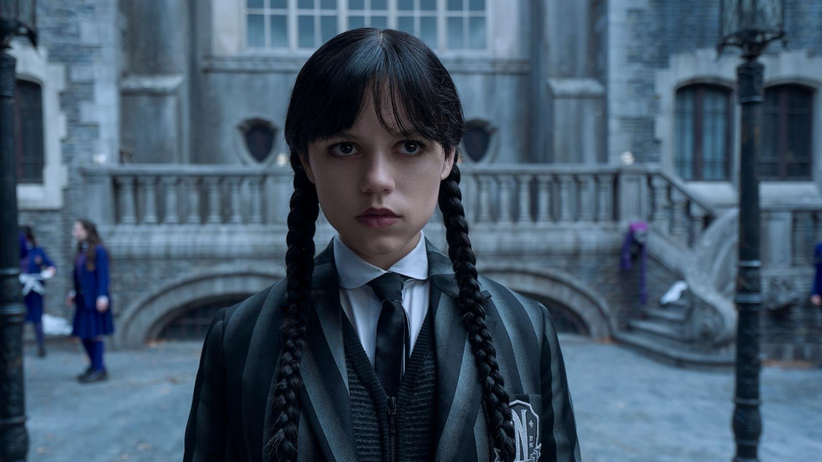 PHOTO: Jenna Ortega as Wednesday in a scene from "Wednesday."
