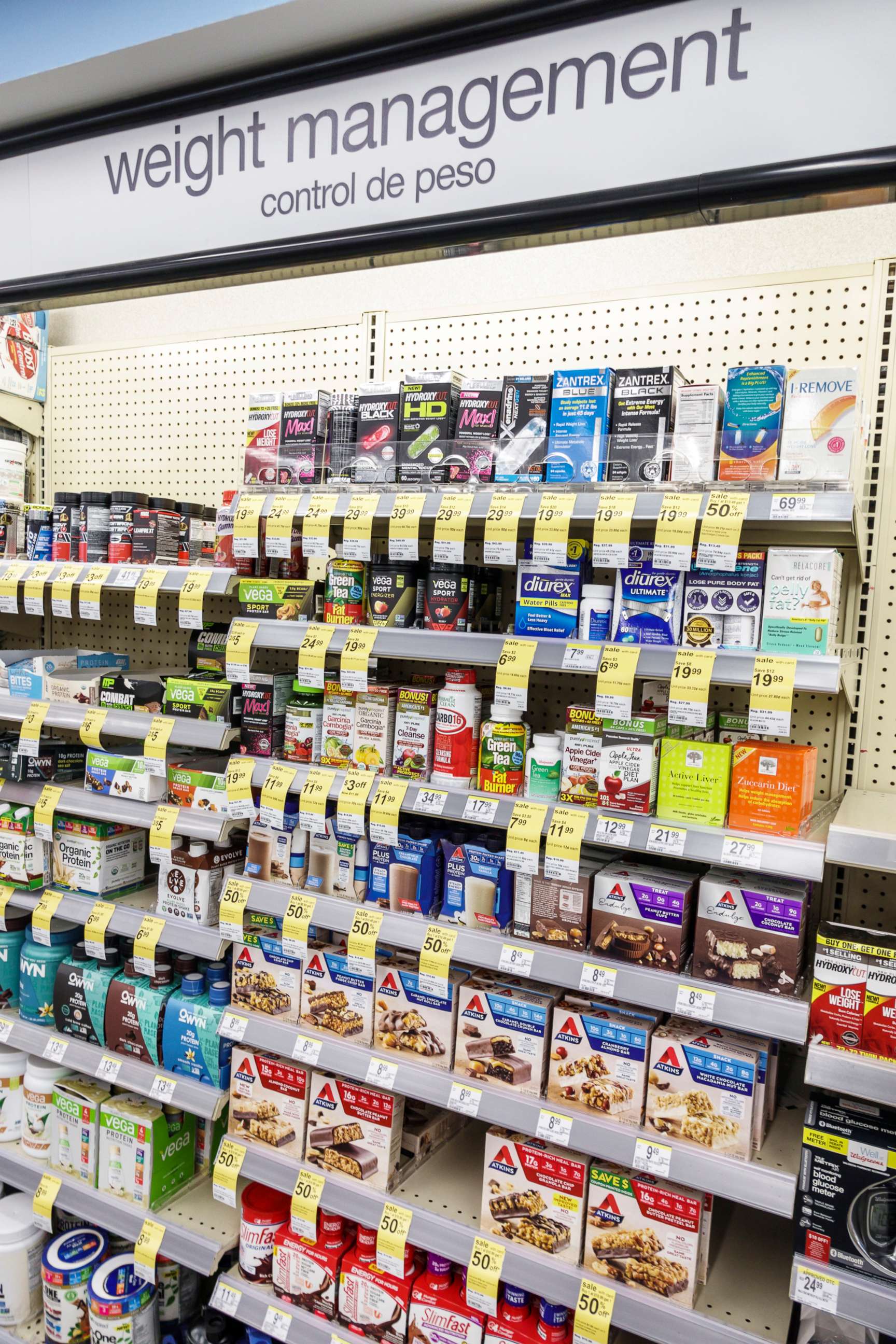 PHOTO: Diet supplements at a Walgreens Pharmacy in Miami Beach.