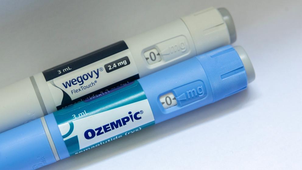 PHOTO: Ozempic is medicine for adults with type 2 diabetes, Wegovy is prescribed for long-term weight loss in adults and children. Both contain the active ingredient semaglutide, Jan. 13, 2025, in Sydney, Australia.