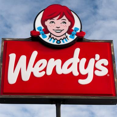 PHOTO: Wendy's restaurant sign and trademark logo.