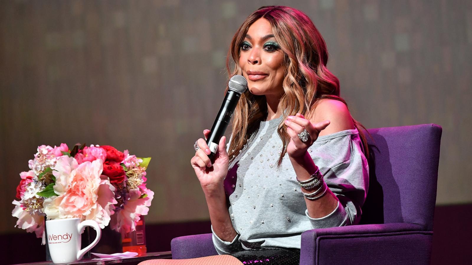 PHOTO: Television personality Wendy Williams speaks onstage during her celebration of 10 years of 'The Wendy Williams Show' at The Buckhead Theatre on Aug. 16, 2018 in Atlanta.