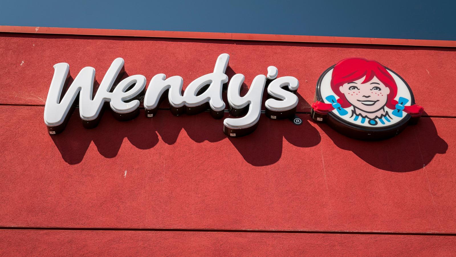 PHOTO: Signage is displayed outside a Wendys Co. restaurant in El Sobrante, Calif., May 6, 2020.