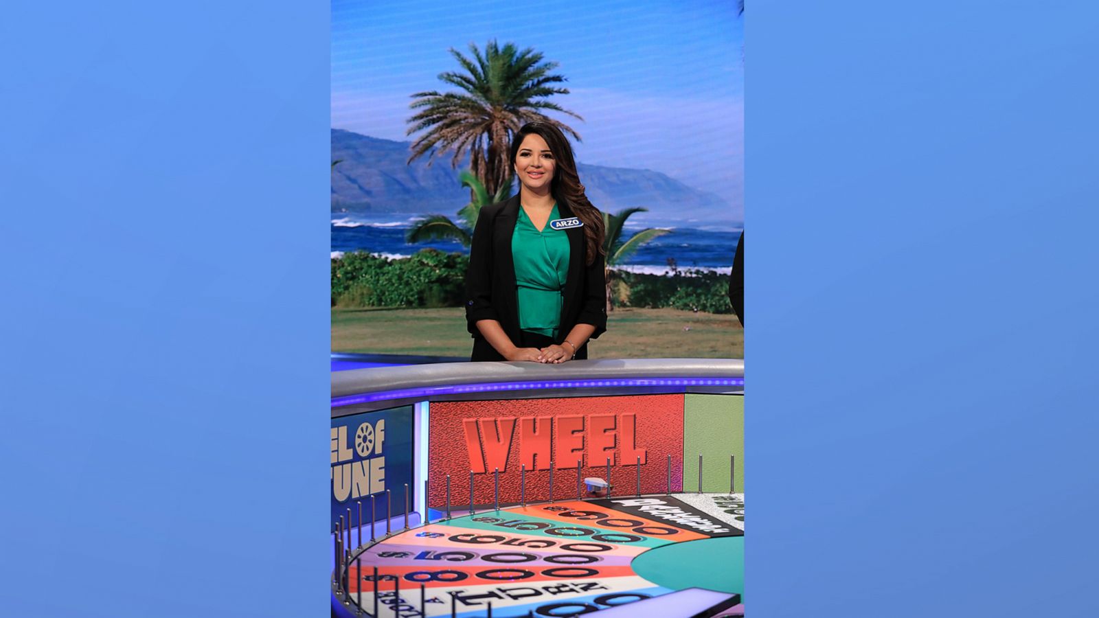 PHOTO: Arzo Mehdavi, an emergency department nurse from California, as a contestant on "Wheel of Fortune."