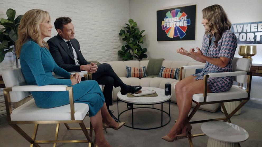 PHOTO: Vanna White and Ryan Seacrest share the behind the scenes of the new season of "Wheel of Fortune" in an interview that aired Sept. 3, 2024, on "Good Morning America."