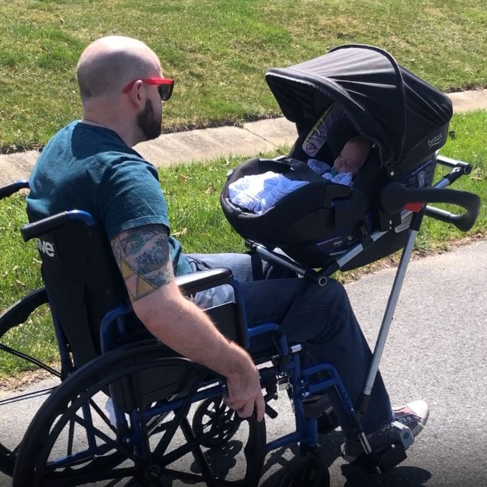 VIDEO: Students create a wheelchair-stroller for teacher’s husband to walk their newborn 