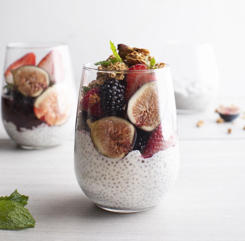 PHOTO: Chia seed breakfast parfait by Thumbtack chef Niko Paranomos.