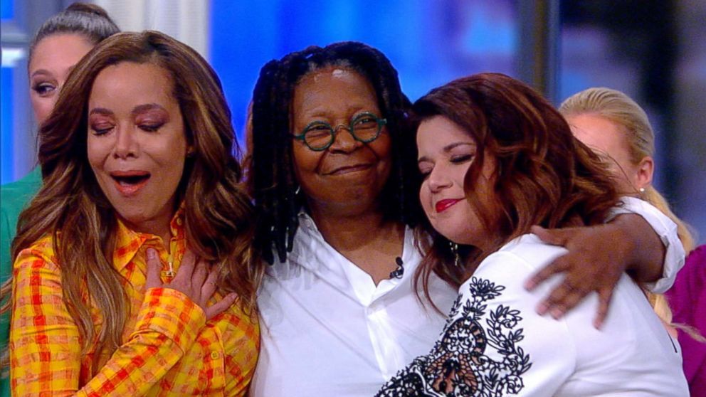 PHOTO: Whoopi Goldberg makes a surprise visit to the set of ABC's, "The View," on March 14, 2019.