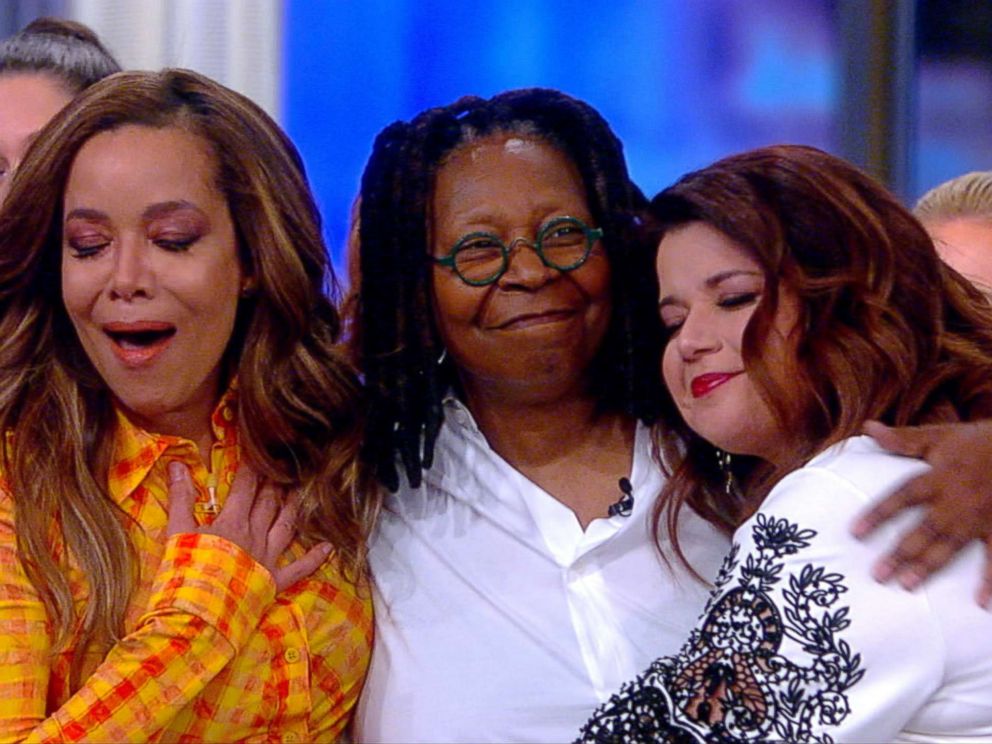 PHOTO: Whoopi Goldberg makes a surprise visit to the set of ABCs, The View, on March 14, 2019.
