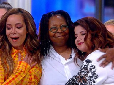 Whoopi Goldberg surprises 'The View' co-hosts after pneumonia scare