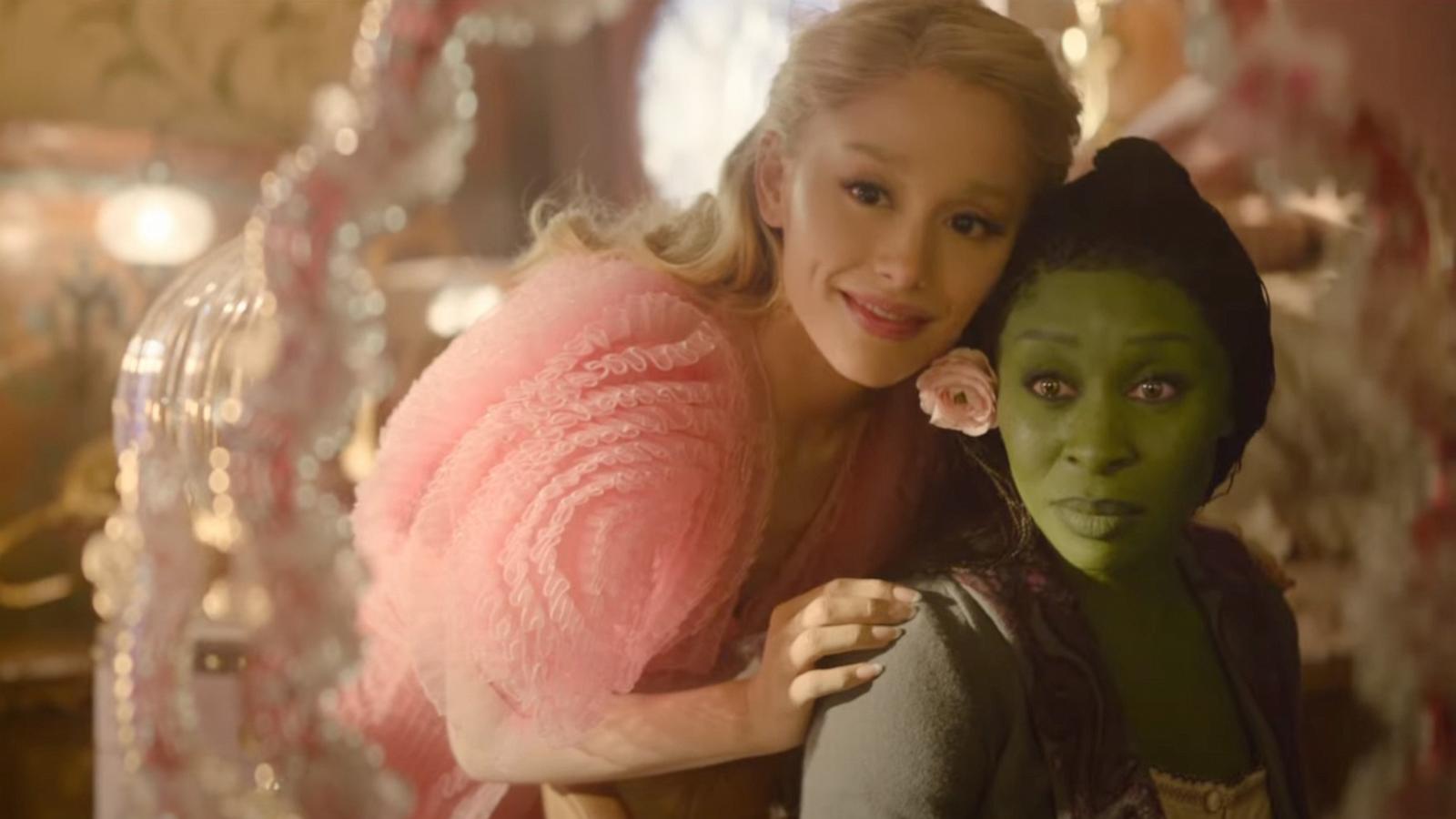 PHOTO: Ariana Grande as Glinda and Cynthia Erivo as Elphaba in "Wicked"