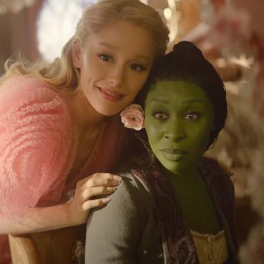 PHOTO: Ariana Grande as Glinda and Cynthia Erivo as Elphaba in "Wicked"