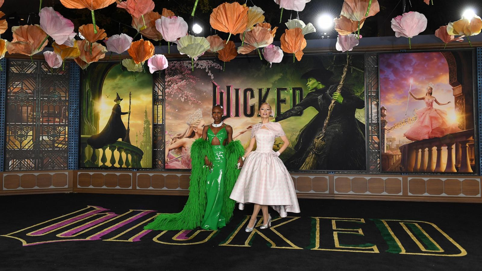 PHOTO: Cynthia Erivo and Ariana Grande attend Universal's "Wicked" premiere in Los Angeles, Nov. 9, 2024.