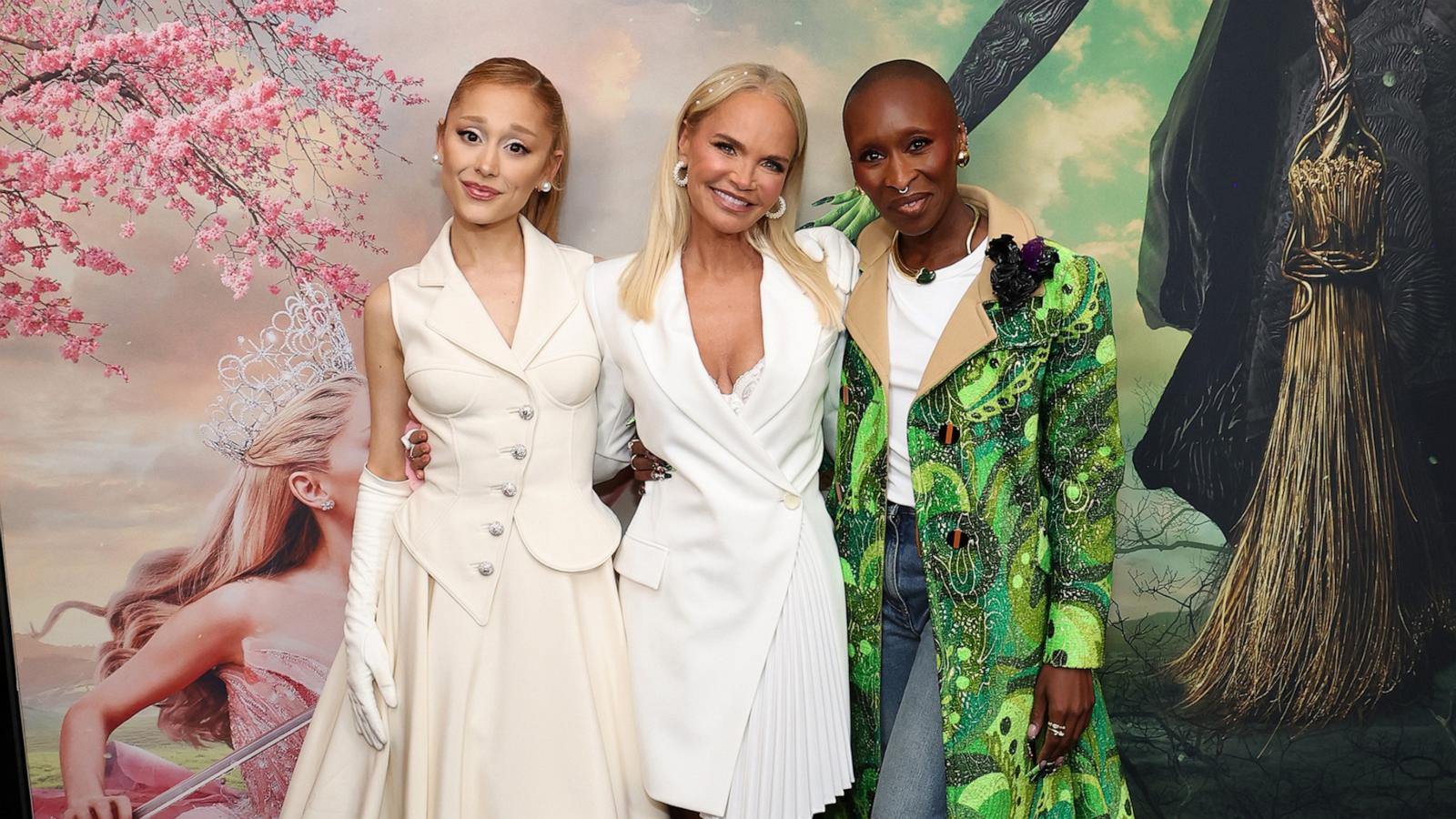 PHOTO: Ariana Grande, Kristin Chenoweth, and Cynthia Erivo attend an Special Cast and Filmmakers Screening Of WICKED at DGA Theater on Oct. 28, 2024, in New York.