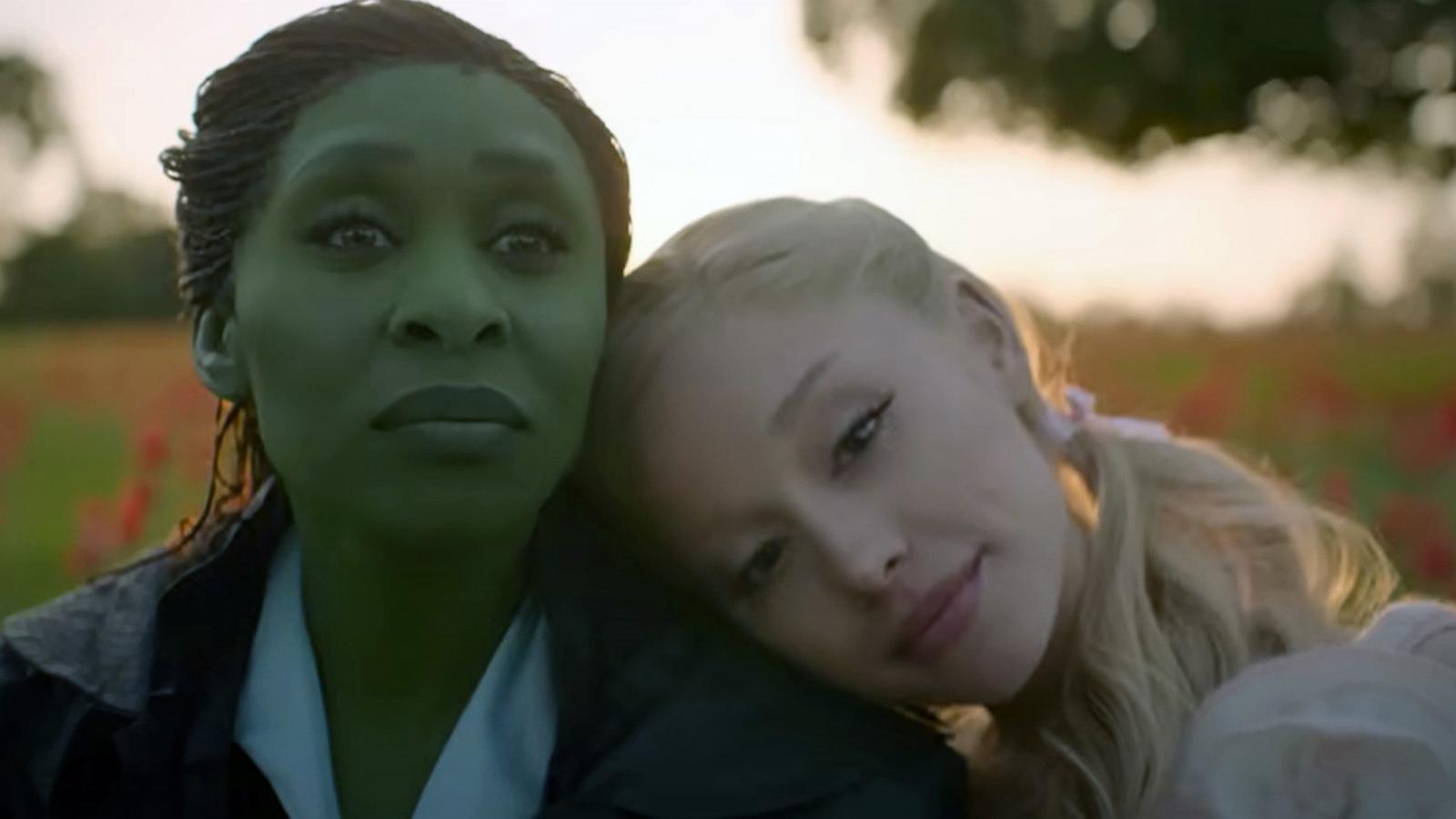 PHOTO: Cynthia Erivo and Ariana Grande appear in a scene from the movie "Wicked."