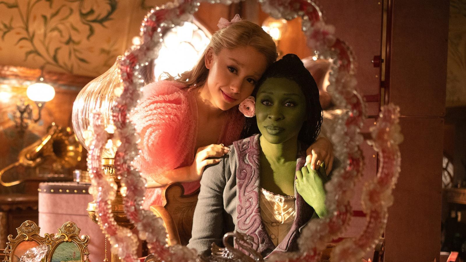 PHOTO: Ariana Grande and Cynthia Erivo in a scene from "Wicked."