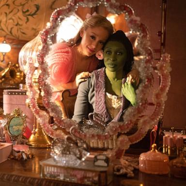 PHOTO: Ariana Grande and Cynthia Erivo in a scene from "Wicked."