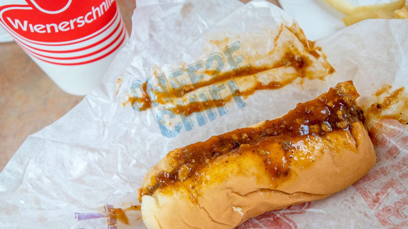 PHOTO:A chili dog at Wienerschnitzel in Champaign, July 22, 2021.