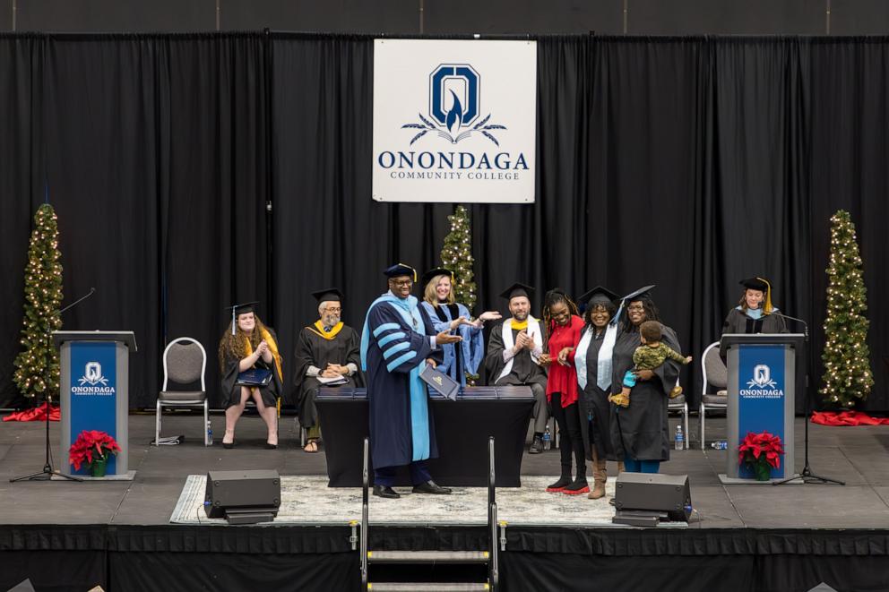 PHOTO: Barbara and Tanisha Wiggins credit their professors at Onondaga Community College for helping them achieve their academic goals while balancing work and family too.