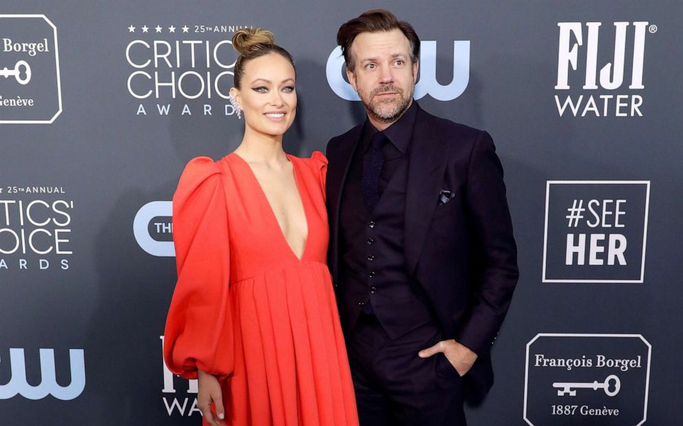PHOTO: Olivia Wilde and Jason Sudeikis attend the 25th Annual Critics' Choice Awards at Barker Hangar on Jan. 12, 2020 in Santa Monica, Calif.