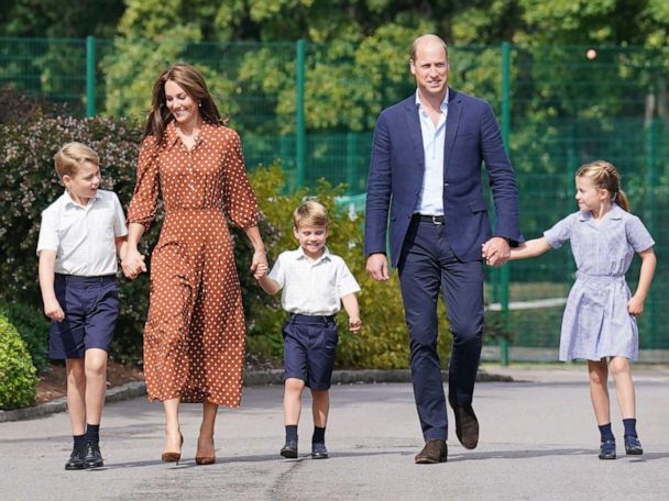 Prince William, Kate's kids George, Charlotte and Louis use new name after Queen Elizabeth II's death - Good Morning America