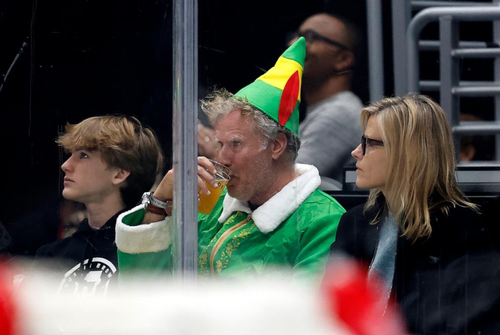 PHOTO: Will Ferrell attends a game between the Philadelphia Flyers and the xin the second period at Crypto.com Arena on December 29, 2024 in Los Angeles.