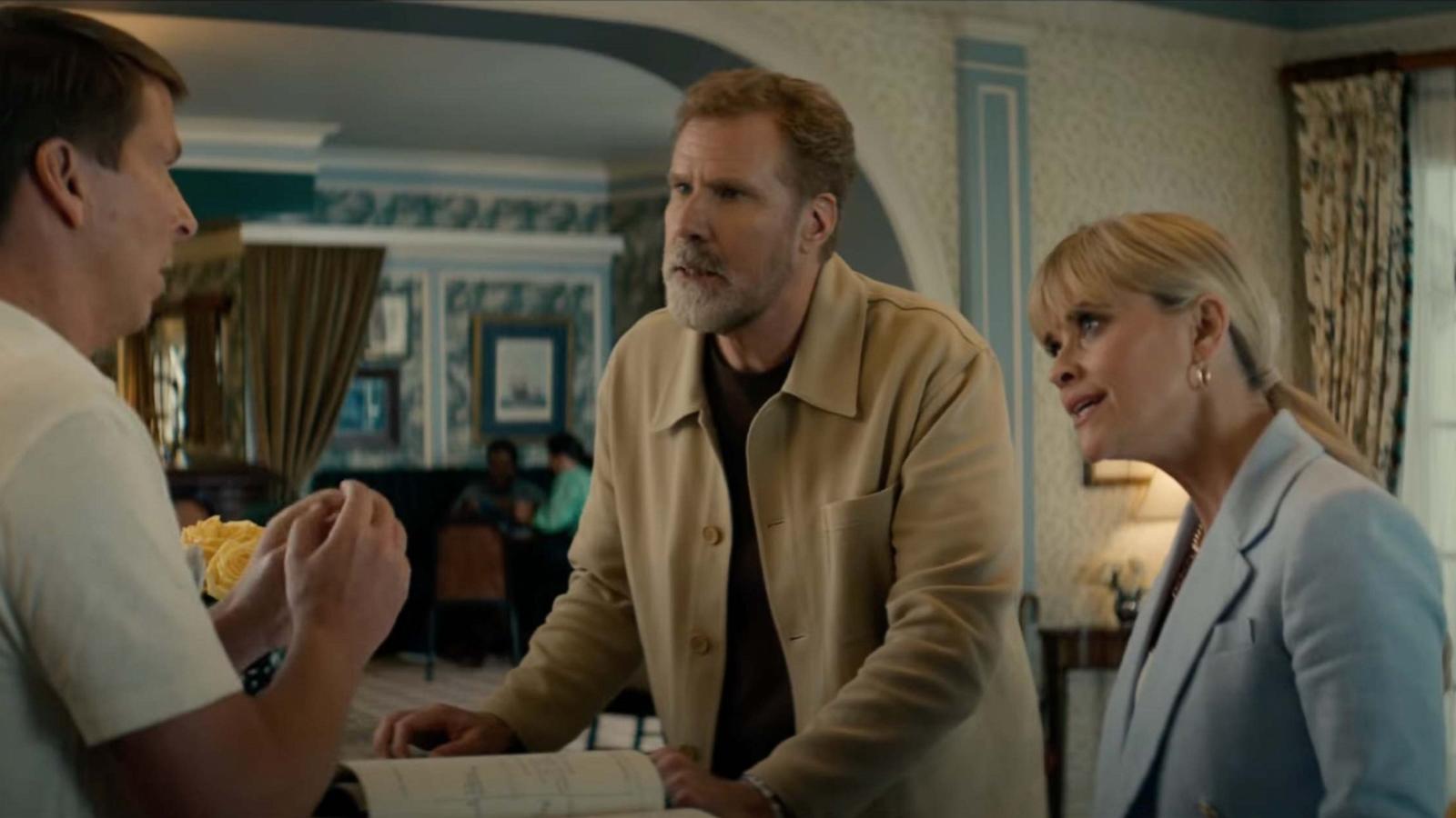 PHOTO: Will Ferrell and Reese Witherspoon in a screengrab from "You’re Cordially Invited" official movie teaser, from Prime Video.