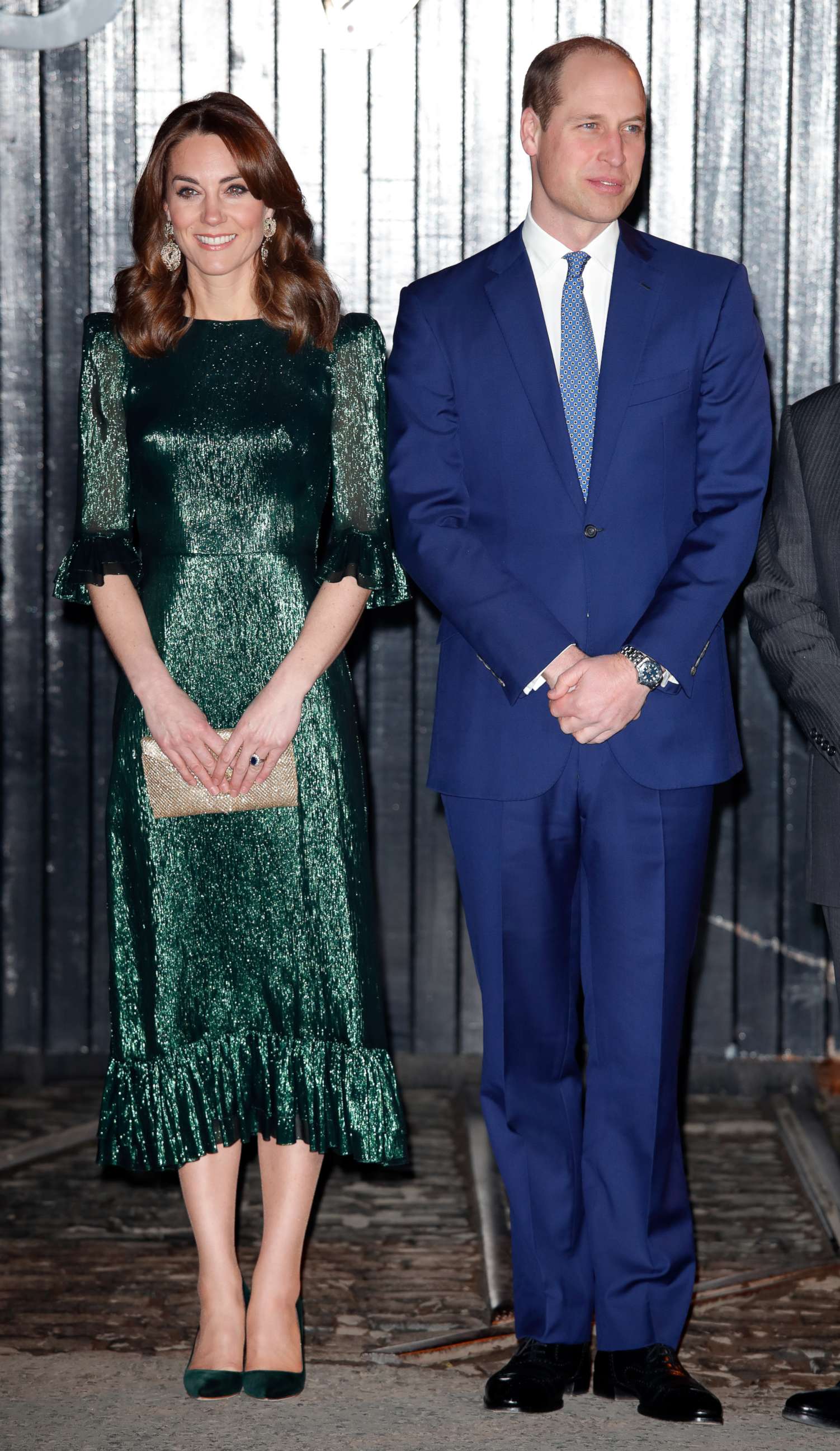 PHOTO: Catherine, Duchess of Cambridge and Prince William, Duke of Cambridge attend a reception at the Guinness Storehouse"u2019s Gravity Bar, March 3, 2020 in Dublin.