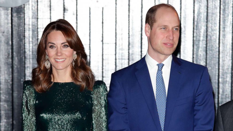 PHOTO: Catherine, Duchess of Cambridge and Prince William, Duke of Cambridge attend a reception at the Guinness Storehouse"u2019s Gravity Bar, March 3, 2020 in Dublin.