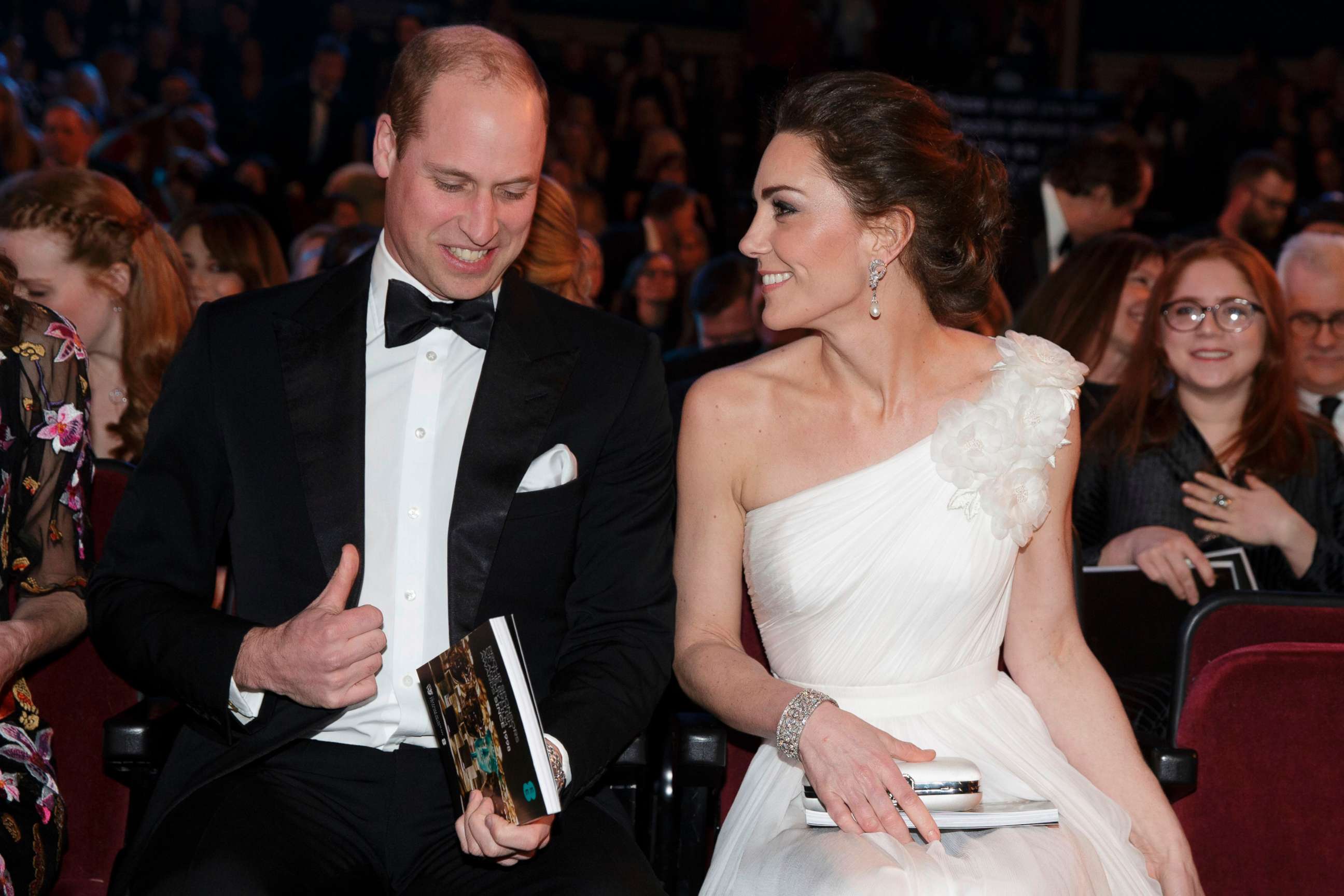 PHOTO: Britain's Prince William, Duke of Cambridge and Britain's Catherine, Duchess of Cambridge arrive for the BAFTA British Academy Film Awards at the Royal Albert Hall in London, Feb. 10, 2019.