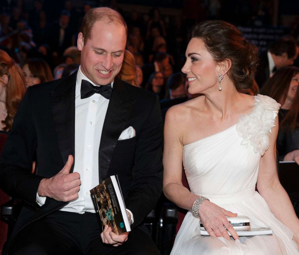 PHOTO: Britain's Prince William, Duke of Cambridge and Britain's Catherine, Duchess of Cambridge arrive for the BAFTA British Academy Film Awards at the Royal Albert Hall in London, Feb. 10, 2019.