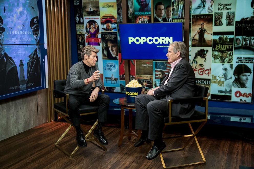 PHOTO: Willem Dafoe appears on "Popcorn with Peter Travers" at ABC News studios, Dec. 9, 2020, in New York City.