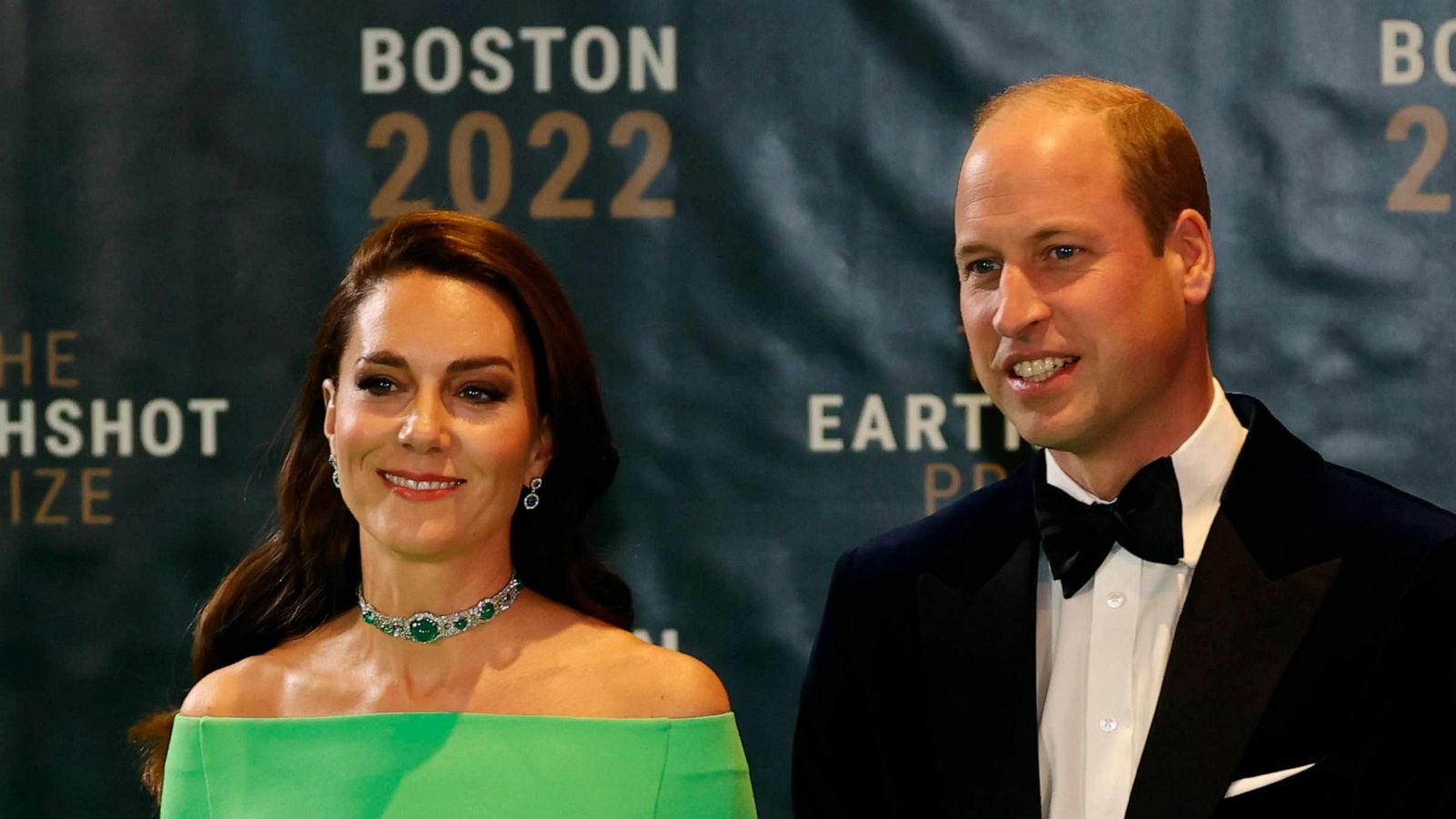 PHOTO: Britain's Prince William and Kate, Princess of Wales arrive for the the second annual Earthshot Prize Awards Ceremony at the MGM Music Hall, Dec. 2, 2022, in Boston.