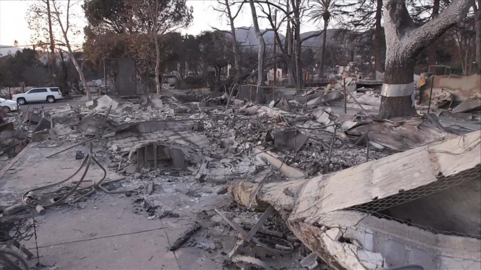 PHOTO: This photo shows the remains of one of the Williams family homes. 